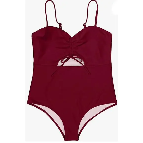 Women’s Plus Size Cut Out One Piece Swimsuit - Size X-Large - Picture 2 of 6